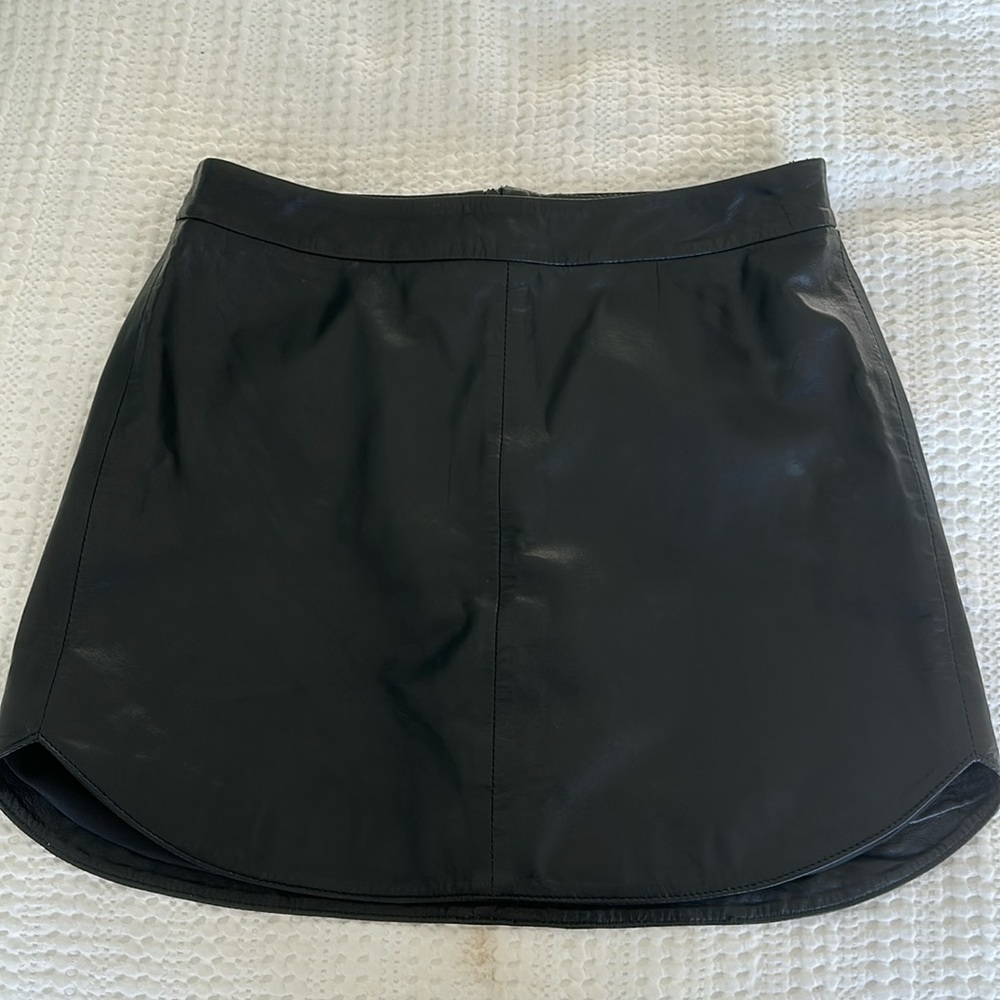 Leather skirt
